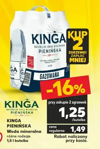 Kaufland KINGA PIENIŃSKA Woda mineralna oferta