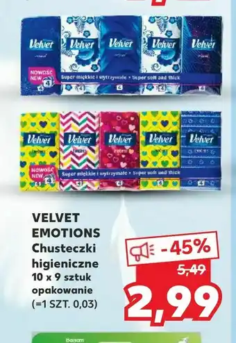 Kaufland VELVET EMOTIONS Chusteczki higieniczne oferta