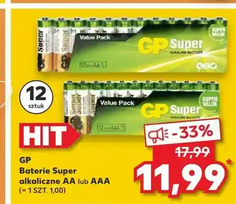 GP Baterie Super alkaliczne AA lub AAA