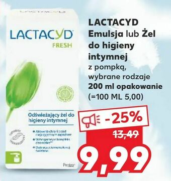 Kaufland LACTACYD Emulsja lub Żel do higieny intymnej oferta