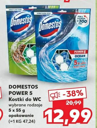 Kaufland DOMESTOS POWER 5 Kostki do WC oferta