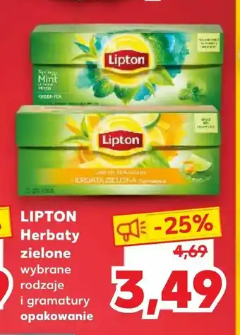 Kaufland LIPTON Herbaty zielone oferta