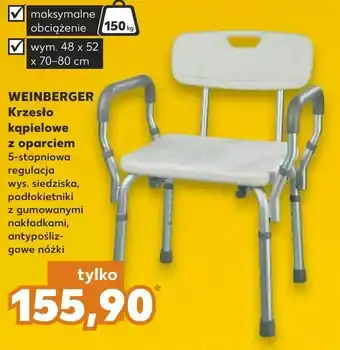 Kaufland WEINBERGER Krzesło kąpielowe z oparciem oferta