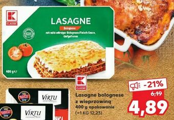 Kaufland Lasagne bolognese z wieprzowiną oferta