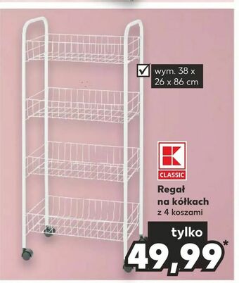 Kaufland Regał na kółkach oferta