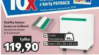 Szafka łazien kowa na kółkach
