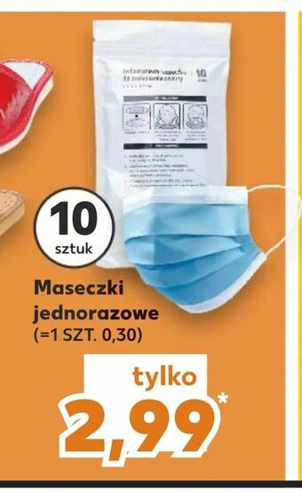 Kaufland Maseczki jednorazowe oferta