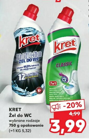 Kaufland KRET Żel do WC oferta