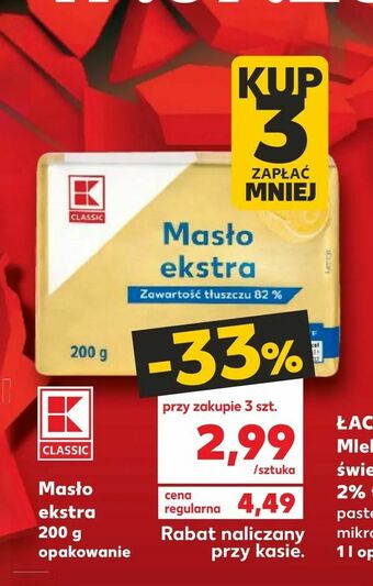 Kaufland Masło ekstra oferta