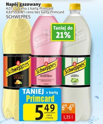 Prim Market Schweppes napój gazowany 1,35l oferta