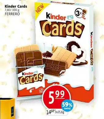 Prim Market Ferrero kinder cards 3x25,6g oferta