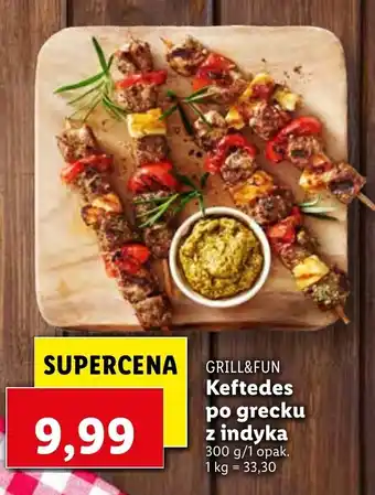 Lidl Kefedes po grecku z indyka 300g oferta