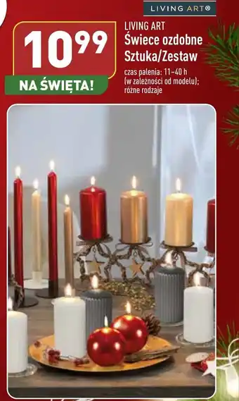 ALDI Living art świece ozdobne sztuka/zestaw oferta