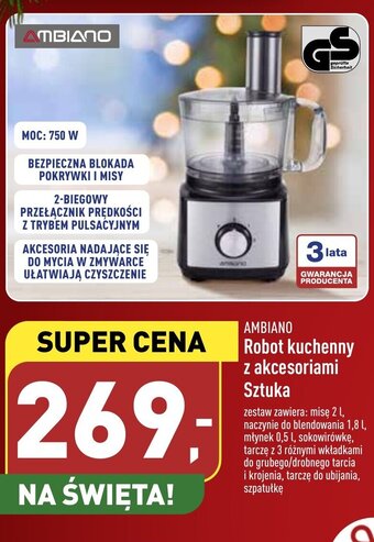 ALDI Ambiano robot kuchenny z akcesoriami oferta