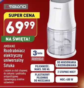 ALDI Rozdrabniacz kuchenny ambiano oferta