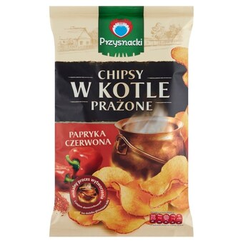 Auchan Przysnacki chipsy w kotle prażone papryka czerwona 125 g oferta