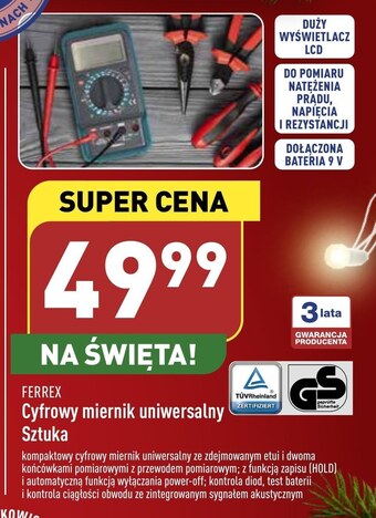 ALDI Cyfrowy miernik ferrex oferta