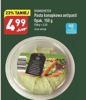 ALDI Pasta kanapkowa antipasti wonnemeyer feinkost oferta