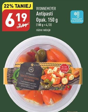 ALDI Antipasti żółte wonnemeyer feinkost oferta
