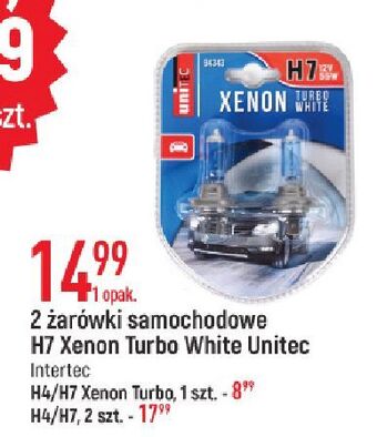 E.Leclerc Żarówki h7 xenon turbo white unitec oferta