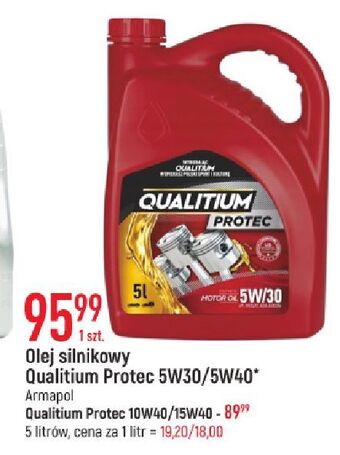 Olej silnikowy 15w40 qualitium protec