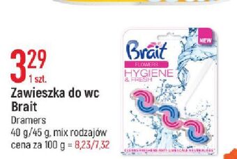E.Leclerc Zawieszka do wc flowers brait hygiene & fresh oferta