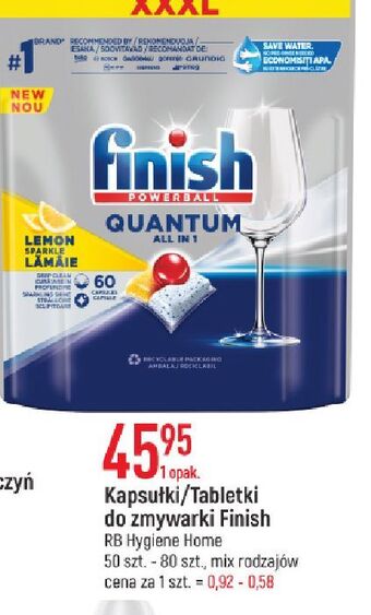 E.Leclerc Tabletki do zmywarek lemon finish quantum oferta