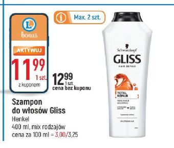 E.Leclerc Szampon do włosów gliss kur total repair oferta