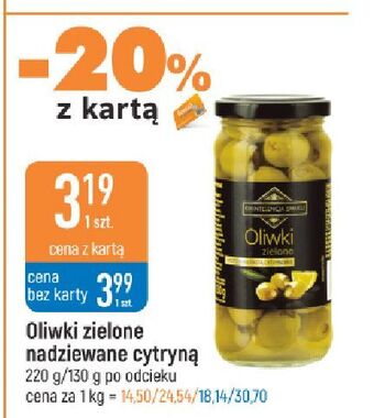 E.Leclerc Oliwki zielone nadziewane cytryną kwintesencja smaku oferta