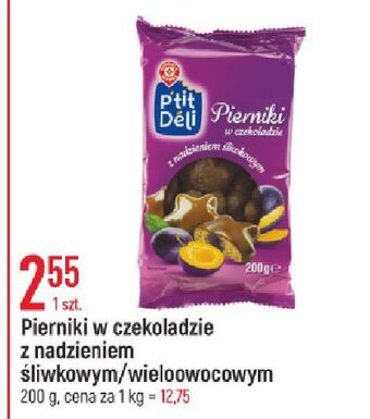E.Leclerc Pierniki w czekoladzie z nadzieniem wieloowocowym wiodąca marka p'tit deli oferta