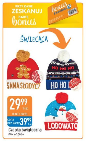 E.Leclerc Czapka świąteczna oferta