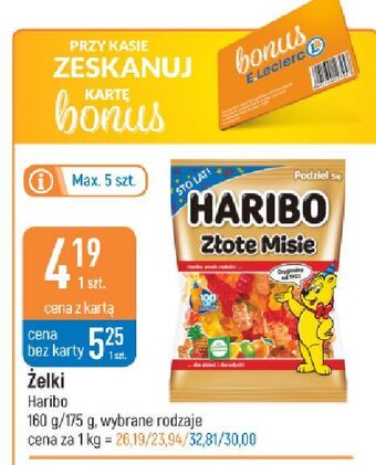 E.Leclerc Żelki haribo złote misie oferta