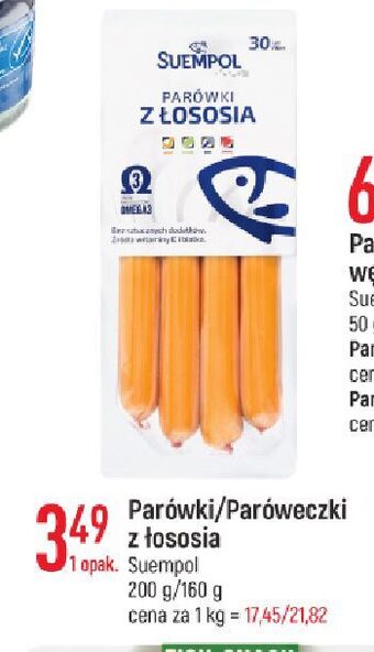 E.Leclerc Parówki z łososia suempol oferta