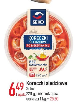 E.Leclerc Koreczki śledziowe po meksykańsku seko oferta
