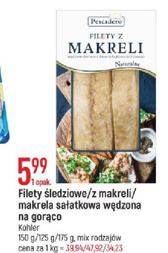 E.Leclerc Filety śledziowe wędzone naturalne pescadero oferta
