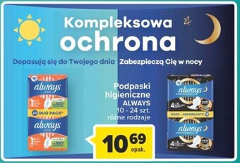 Carrefour always Podpaski higieniczne 10 - 24 szt oferta
