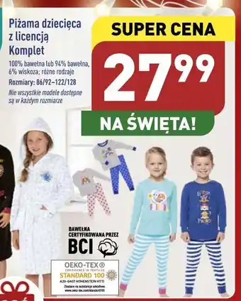 ALDI Piżama dziecięca 86/92-122/128 ulica sezamkowa oferta