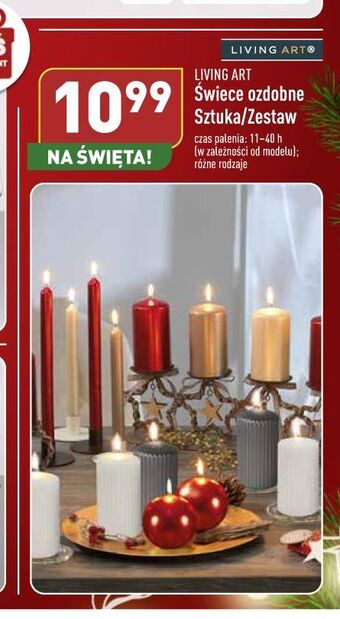 ALDI Świeca dekoracyjna living art oferta