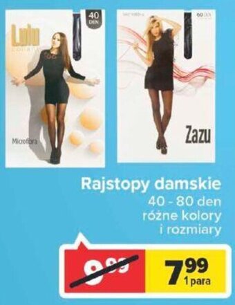 Carrefour Rajstopy damskie 40- 80 den oferta