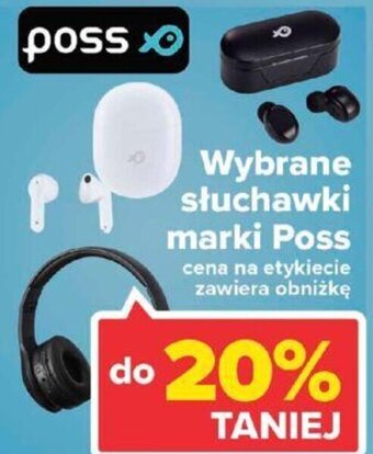 Carrefour Poss wybrane słuchawki oferta