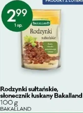 Groszek Bakalland Rodzynki sułtańskie, słonecznik łuskany 100g oferta