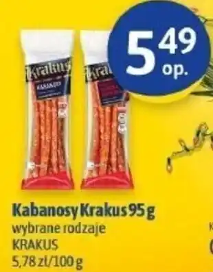 Euro Sklep Krakus Kabanosy Krakus 95 g wybrane rodzaje oferta