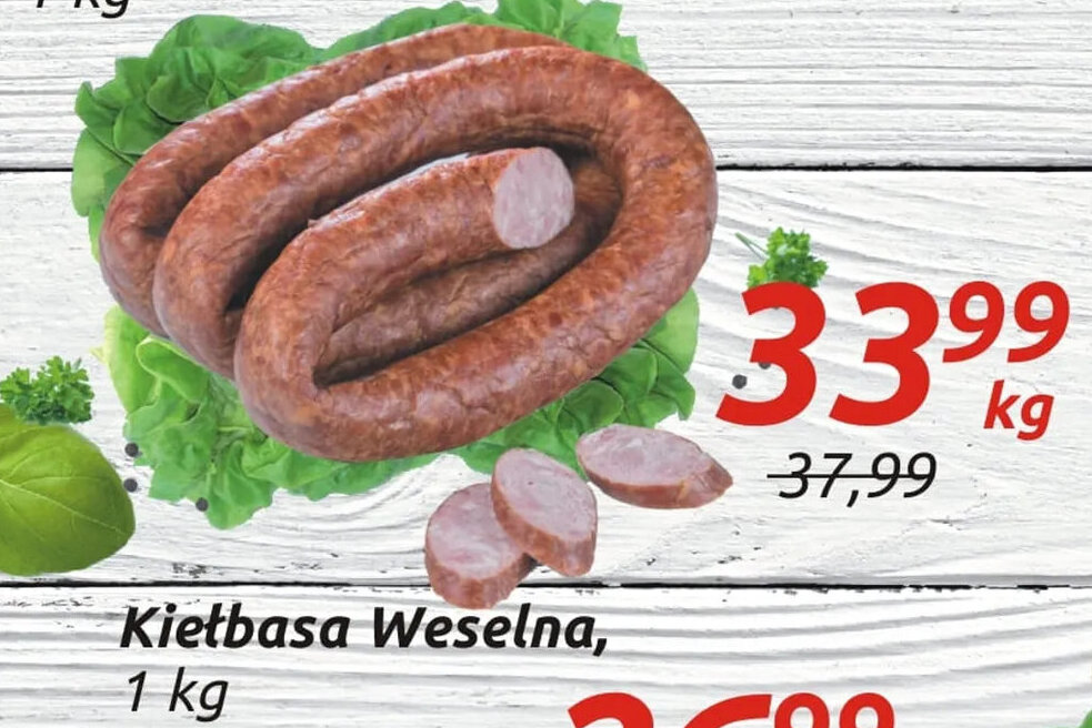 Społem Sokołów Kiełbasa Weselna 1kg oferta