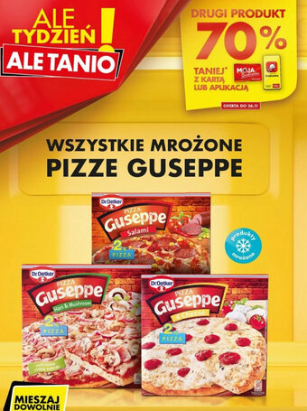 Biedronka Dr.Oetker wszystkie mrożone pizze guseppe oferta