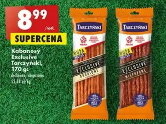 Biedronka Tarczyński kabanosy exclusive 170g oferta