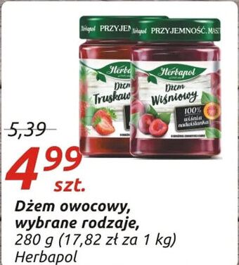 Społem Herbapol dżem owocowy wybrane rodzaje 280g oferta