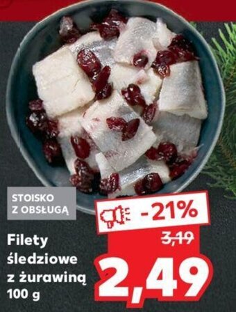 Kaufland Filety śledziowe z żurawiną 100 g oferta