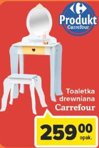 Carrefour Carrefour toaletka drewniana oferta