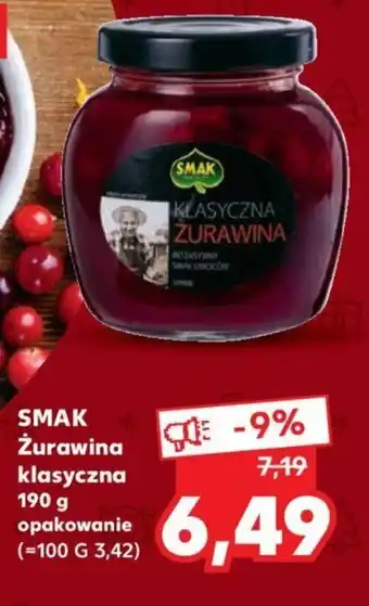 Kaufland SMAK Żurawina klasyczna 190 g opakowanie oferta