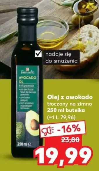 Kaufland Olej z awokado tłoczony na zimno 250 ml butelka oferta